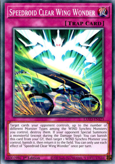 Speedroid Clear Wing Wonder - LAVD-ENS23 - Common 1st Edition