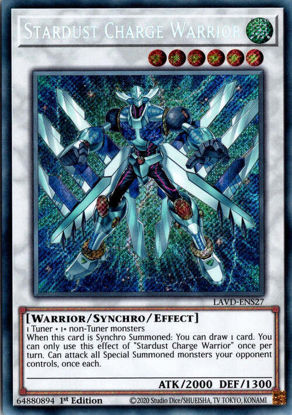 Stardust Charge Warrior - LAVD-ENS27 - Secret Rare 1st Edition