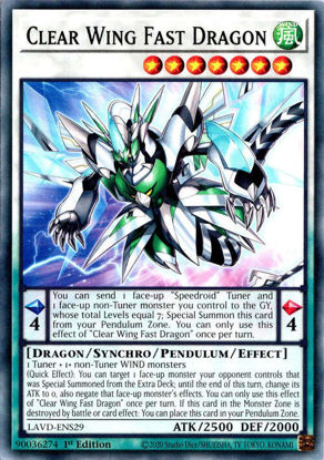 Clear Wing Fast Dragon - LAVD-ENS29 - Common 1st Edition