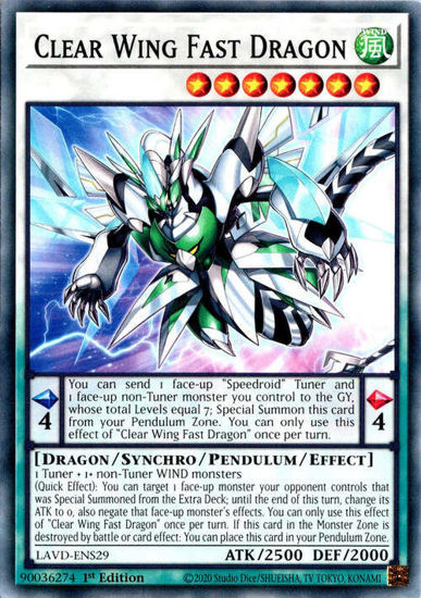 Clear Wing Fast Dragon - LAVD-ENS29 - Common 1st Edition