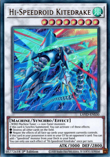 Hi-Speedroid Kitedrake - LAVD-ENS30 - Ultra Rare 1st Edition