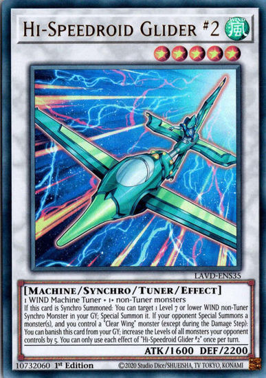 Hi-Speedroid Glider #2 - LAVD-ENS35 - Ultra Rare 1st Edition
