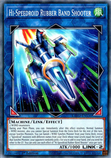 Hi-Speedroid Rubber Band Shooter - LAVD-ENS36 - Common 1st Edition