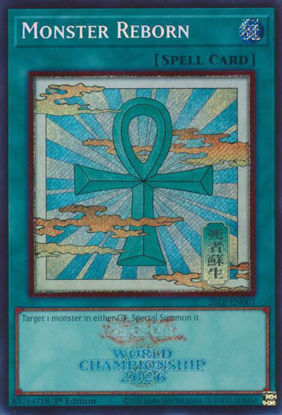 Monster Reborn - 26LP-EN001 - Secret Rare | Emblazoned 1st Edition