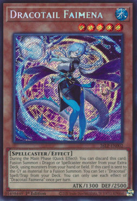 Dracotail Faimena - 26LP-EN002 - Secret Rare 1st Edition