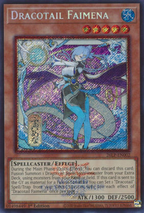 Dracotail Faimena - 26LP-EN002 - Alternate Art | Secret Rare 1st Edition