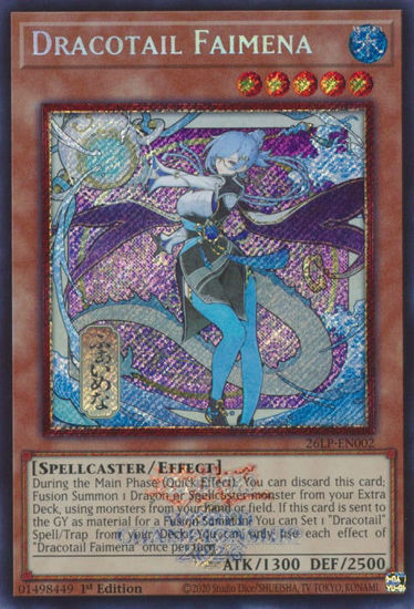 Dracotail Faimena - 26LP-EN002 - Alternate Art | Secret Rare 1st Edition