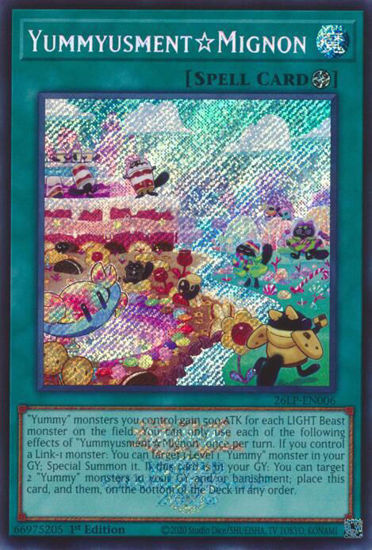 YummyusmentMignon - 26LP-EN006 - Secret Rare | Emblazoned  1st Edition