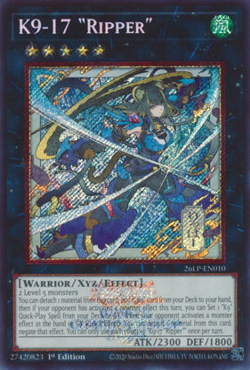K9-17 Ripper - 26LP-EN010 - Alternate Art | Secret Rare 1st Edition