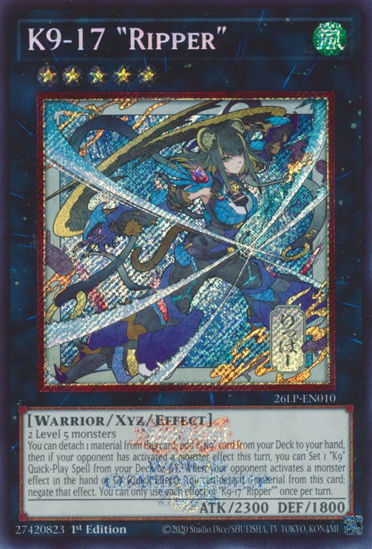 K9-17 Ripper - 26LP-EN010 - Alternate Art | Secret Rare 1st Edition