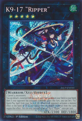 K9-17 Ripper - 26LP-EN010 - Secret Rare | Emblazoned  1st Edition
