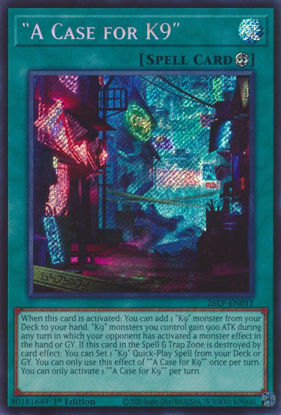 A Case for K9 - 26LP-EN011 - Secret Rare 1st Edition