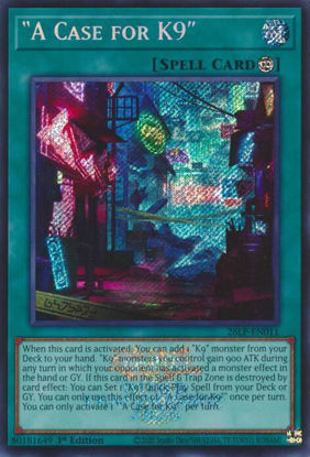 A Case for K9 - 26LP-EN011 - Secret Rare | Emblazoned  1st Edition