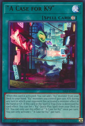 A Case for K9 - 26LP-EN011 - Ultra Rare 1st Edition
