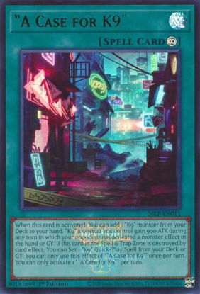 A Case for K9 - 26LP-EN011 - Ultra Rare | Emblazoned  1st Edition
