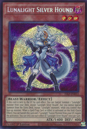 Lunalight Silver Hound - 26LP-EN012 - Secret Rare 1st Edition