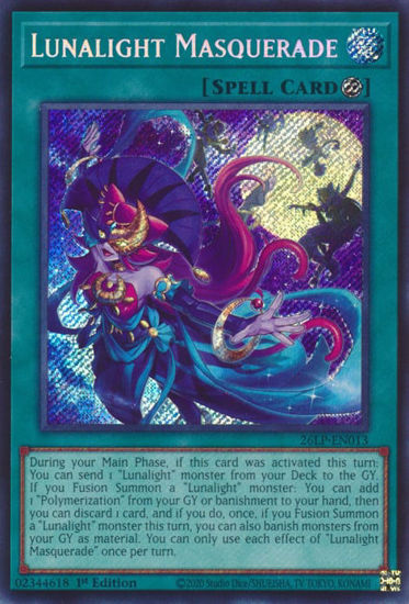 Lunalight Masquerade - 26LP-EN013 - Secret Rare 1st Edition