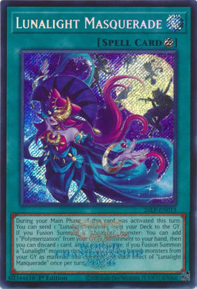 Lunalight Masquerade - 26LP-EN013 - Secret Rare | Emblazoned  1st Edition