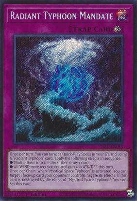 Radiant Typhoon Mandate - 26LP-EN015 - Secret Rare 1st Edition