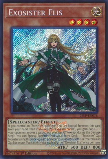 Exosister Elis - 26LP-EN016 - Secret Rare | Emblazoned  1st Edition