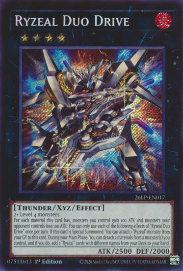 Ryzeal Duo Drive - 26LP-EN017 - Secret Rare 1st Edition