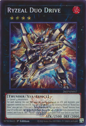 Ryzeal Duo Drive - 26LP-EN017 - Secret Rare | Emblazoned  1st Edition