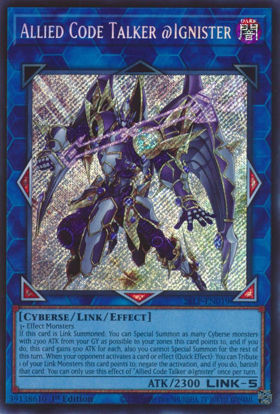 Allied Code Talker @Ignister - 26LP-EN019 - Secret Rare 1st Edition