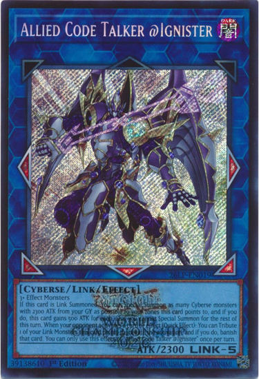 Allied Code Talker @Ignister - 26LP-EN019 - Secret Rare | Emblazoned  1st Edition