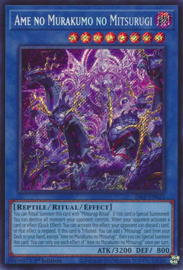 Ame no Murakumo no Mitsurugi - 26LP-EN021 - Secret Rare 1st Edition