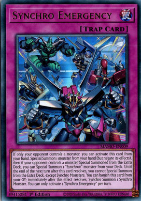 Synchro Emergency - MAMO-EN009 - Ultra Rare 1st Edition
