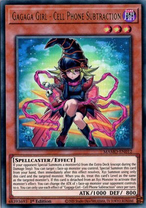 Gagaga Girl - Cell Phone Subtraction - MAMO-EN012 - Ultra Rare 1st Edition