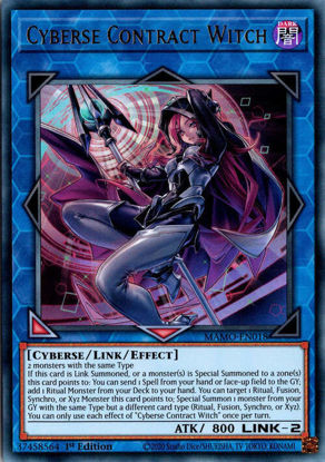 Cyberse Contract Witch - MAMO-EN018 - Ultra Rare 1st Edition