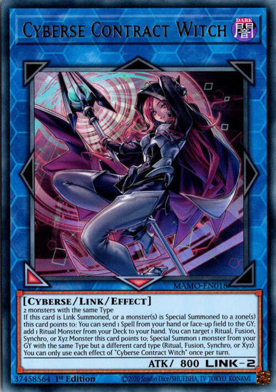 Cyberse Contract Witch - MAMO-EN018 - Ultra Rare 1st Edition