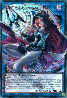 Cyberse Contract Witch - MAMO-EN018 - Extended Art | Ultra Rare 1st Edition