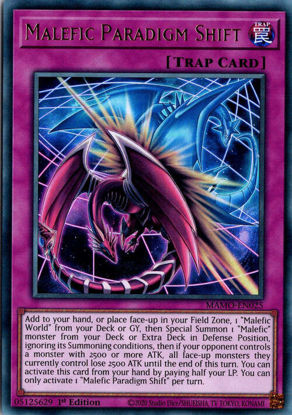 Malefic Paradigm Shift - MAMO-EN025 - Ultra Rare 1st Edition
