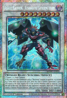 Assault Blackwing - Kusanagi the Gathering Storm - MAMO-EN026 - Starlight Rare 1st Edition