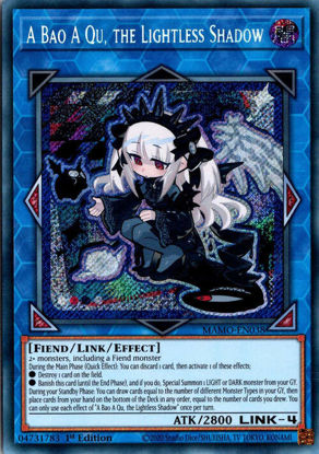 A Bao A Qu, the Lightless Shadow - MAMO-EN038 - Secret Rare 1st Edition