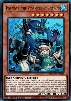 Poseidra, the Storming Atlantean - MAMO-EN055 - Ultra Rare 1st Edition