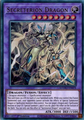 Secreterion Dragon - MAMO-EN078 - Ultra Rare 1st Edition
