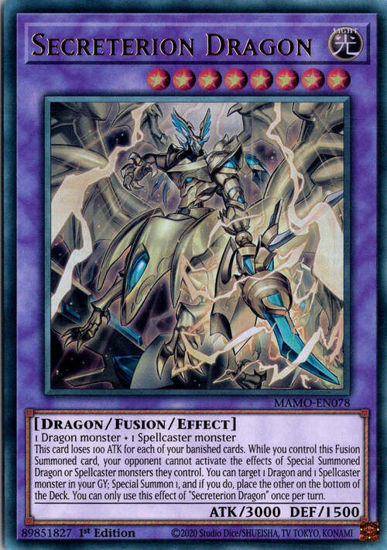 Secreterion Dragon - MAMO-EN078 - Ultra Rare 1st Edition