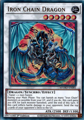 Iron Chain Dragon - MAMO-EN081 - Ultra Rare 1st Edition