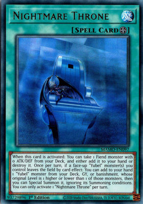 Nightmare Throne - MAMO-EN097 - Ultra Rare 1st Edition