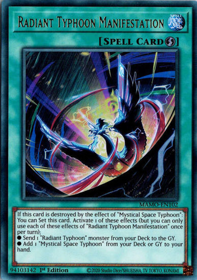 Radiant Typhoon Manifestation - MAMO-EN102 - Ultra Rare 1st Edition