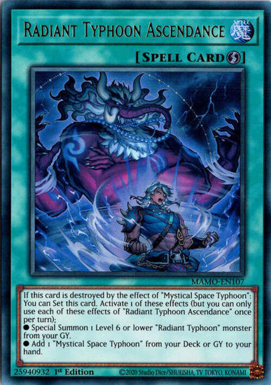 Radiant Typhoon Ascendance - MAMO-EN107 - Ultra Rare 1st Edition
