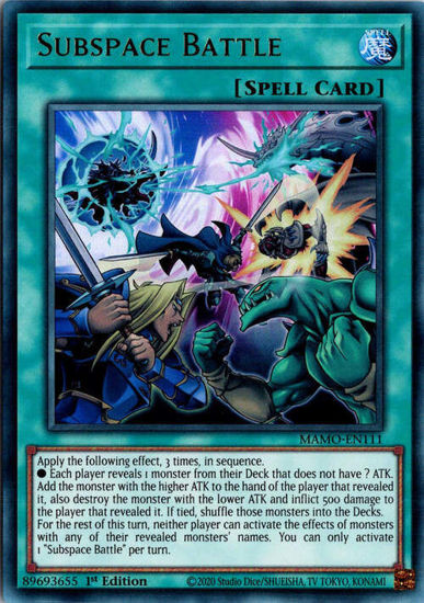 Subspace Battle - MAMO-EN111 - Ultra Rare 1st Edition