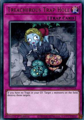 Treacherous Trap Hole - MAMO-EN114 - Ultra Rare 1st Edition