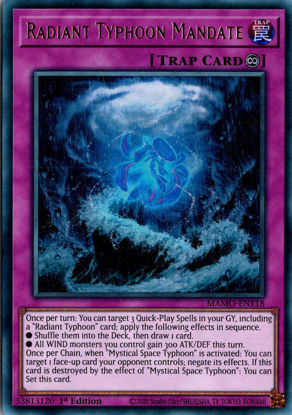 Radiant Typhoon Mandate - MAMO-EN118 - Ultra Rare 1st Edition