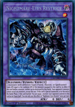 Nightmare-Eyes Restrict - MAMO-EN122 - Secret Rare 1st Edition