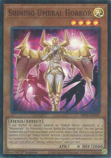 Shining Umbral Horror - BETB-EN005 - Super Rare 1st Edition