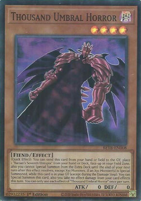 Thousand Umbral Horror - BETB-EN008 - Super Rare 1st Edition